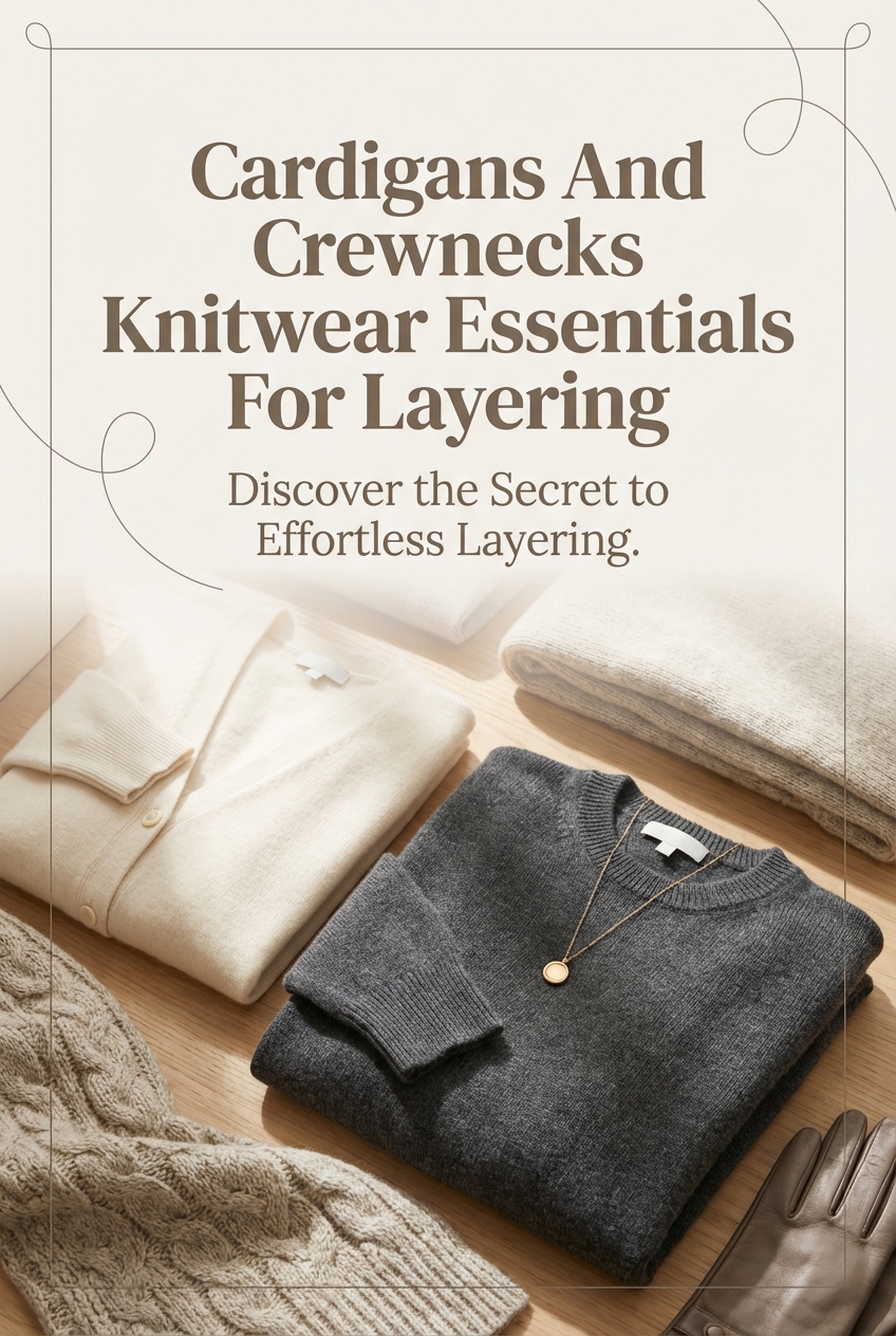Cardigans And Crewnecks Knitwear Essentials For Layering - photo 2