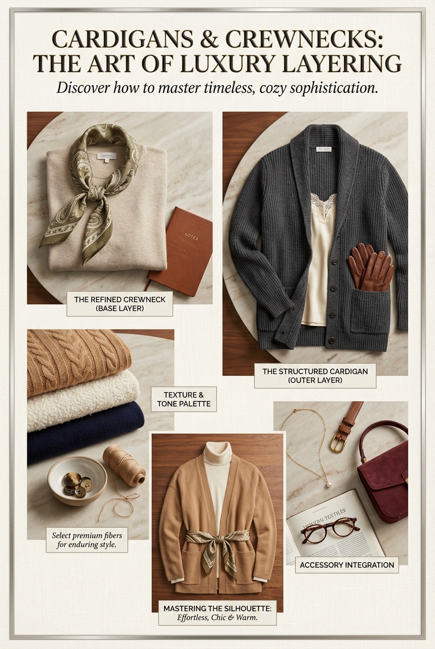 Cardigans And Crewnecks Knitwear Essentials For Layering - photo 4