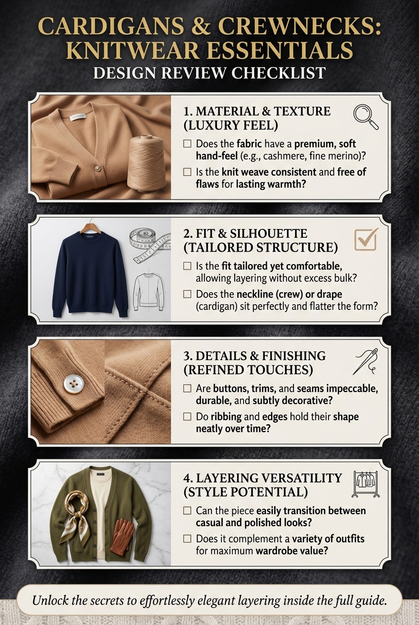 Cardigans And Crewnecks Knitwear Essentials For Layering - photo 5