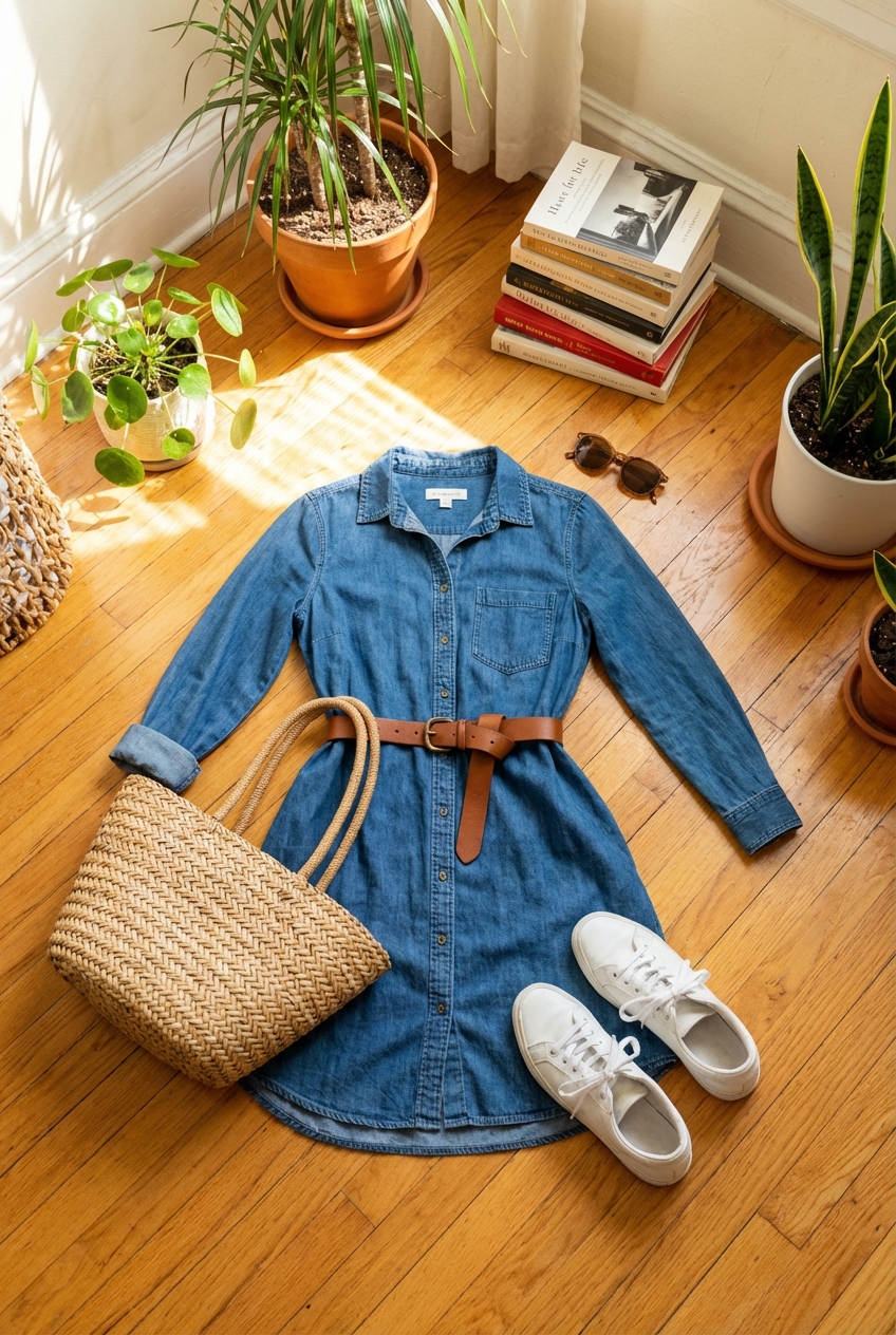Shirt Dresses With Belted Waists For Versatile Style