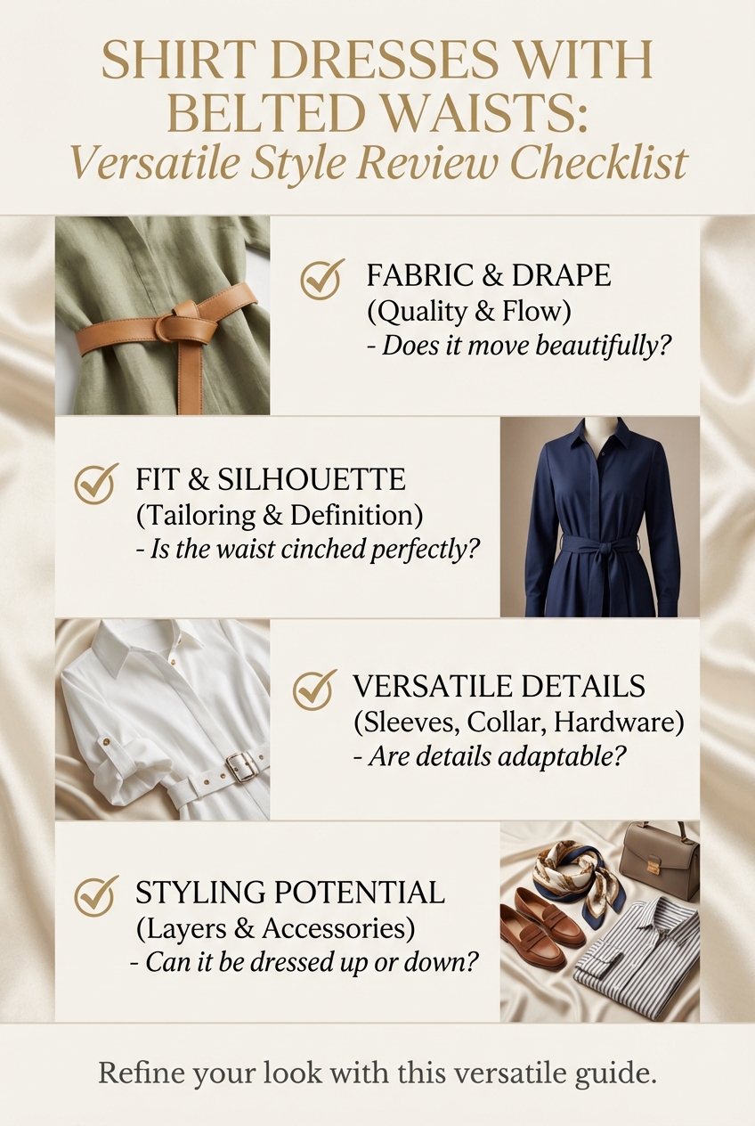Shirt Dresses With Belted Waists For Versatile Style - photo 5