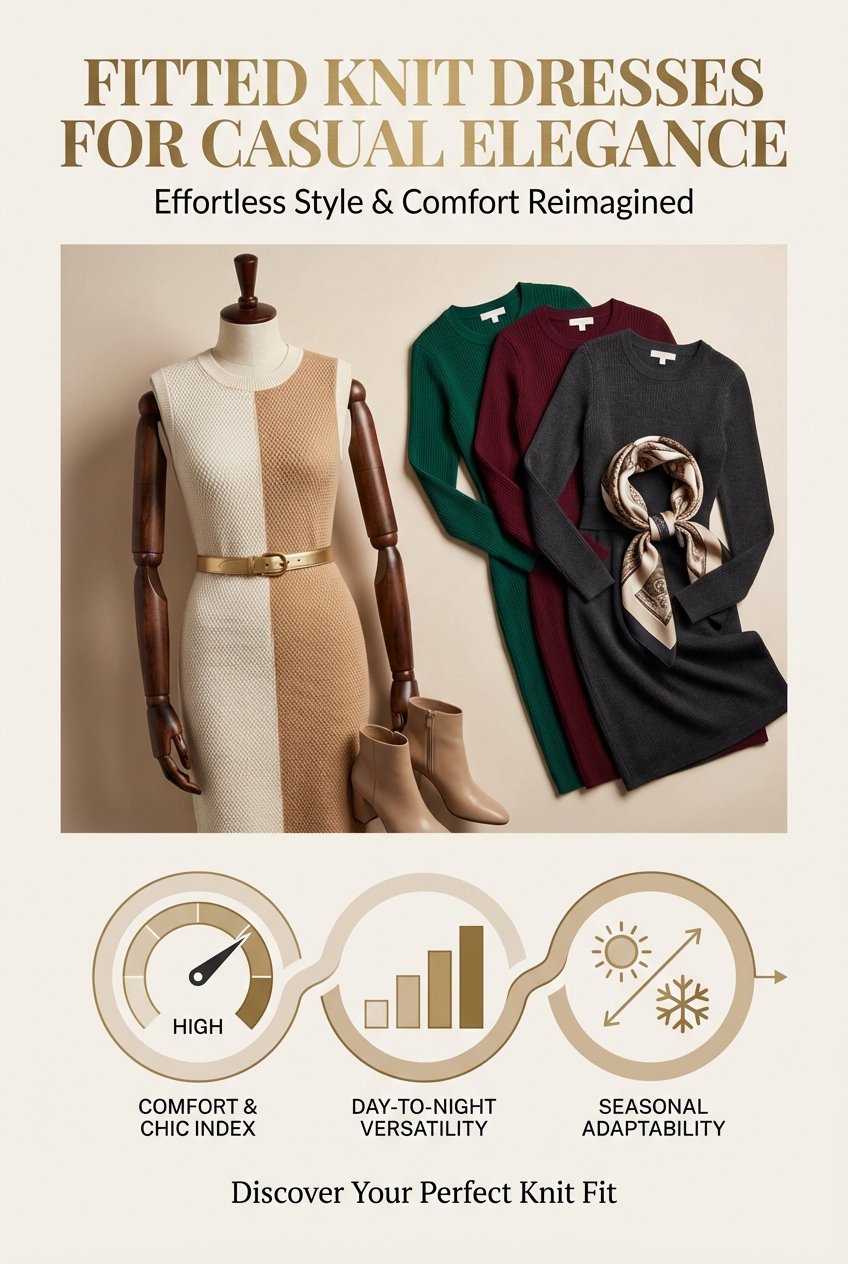 Fitted Knit Dresses For Casual Elegance - photo 3