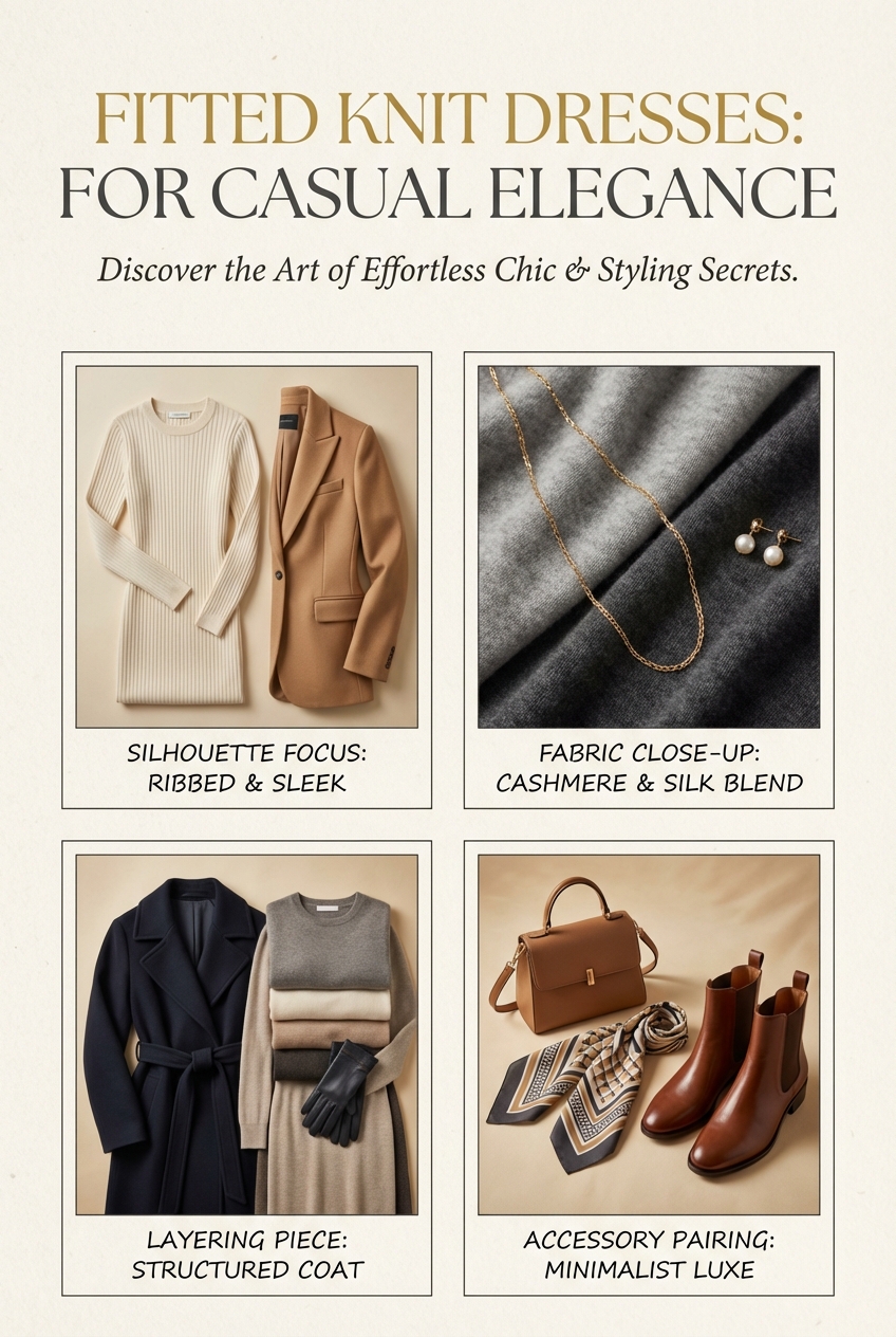 Fitted Knit Dresses For Casual Elegance - photo 4