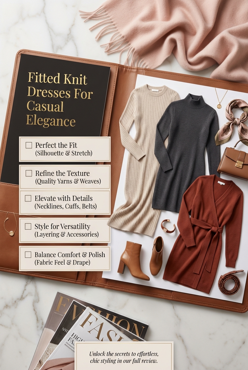 Fitted Knit Dresses For Casual Elegance - photo 5