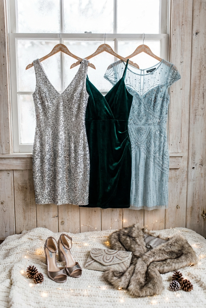 The Best Dresses For A Winter Wonderland Theme Party Sparkle In Style