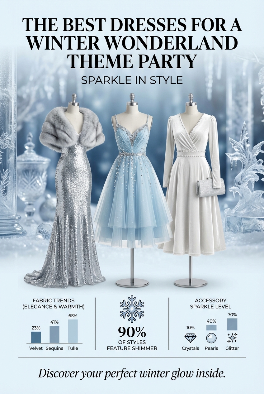 The Best Dresses For A Winter Wonderland Theme Party Sparkle In Style - photo 3