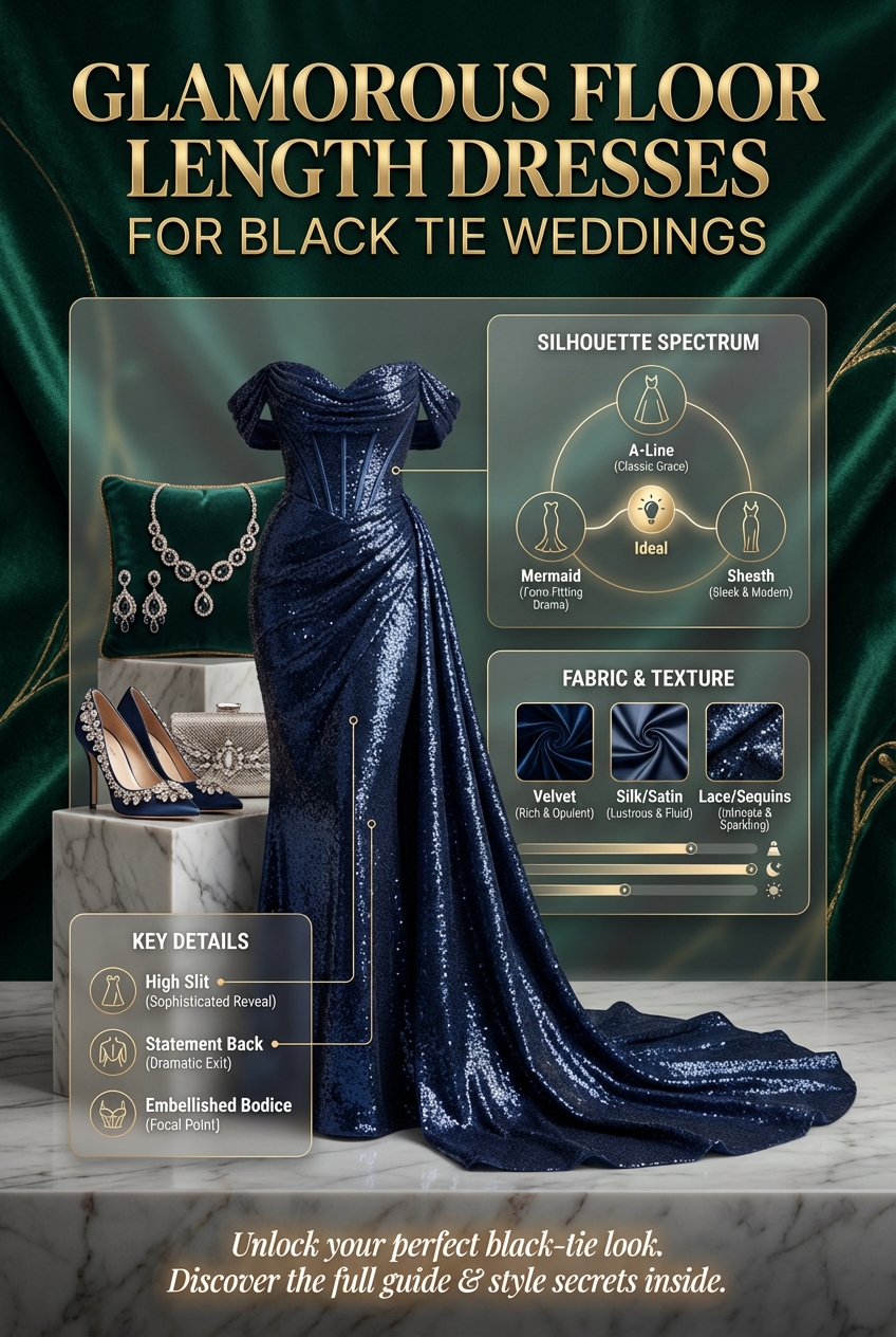 Glamorous Floor Length Dresses For Black Tie Weddings - photo 3