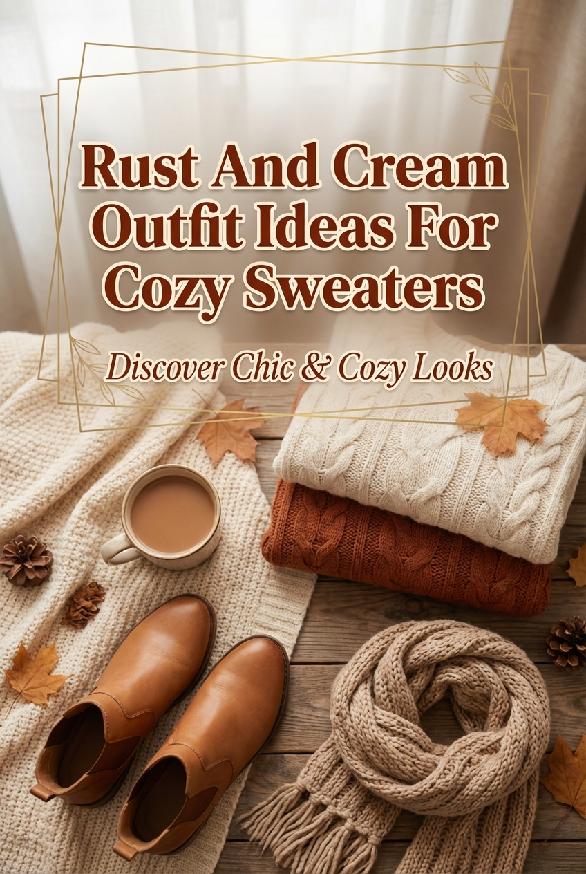 Rust And Cream Outfit Ideas For Cozy Sweaters - photo 2