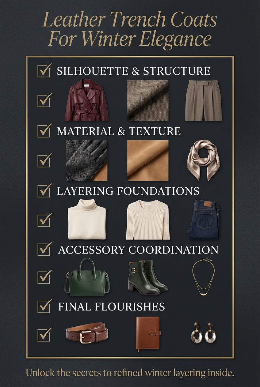Leather Trench Coats For Winter Elegance - photo 5
