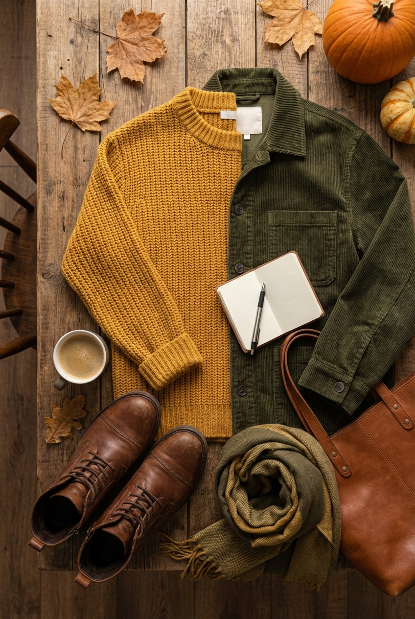Perfect Mustard And Deep Olive For Fall Outfits A Rich And Earthy Combination