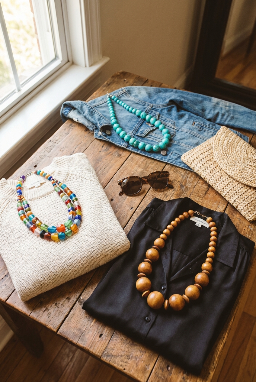 Styling Bold Beaded Necklaces For Statement Looks