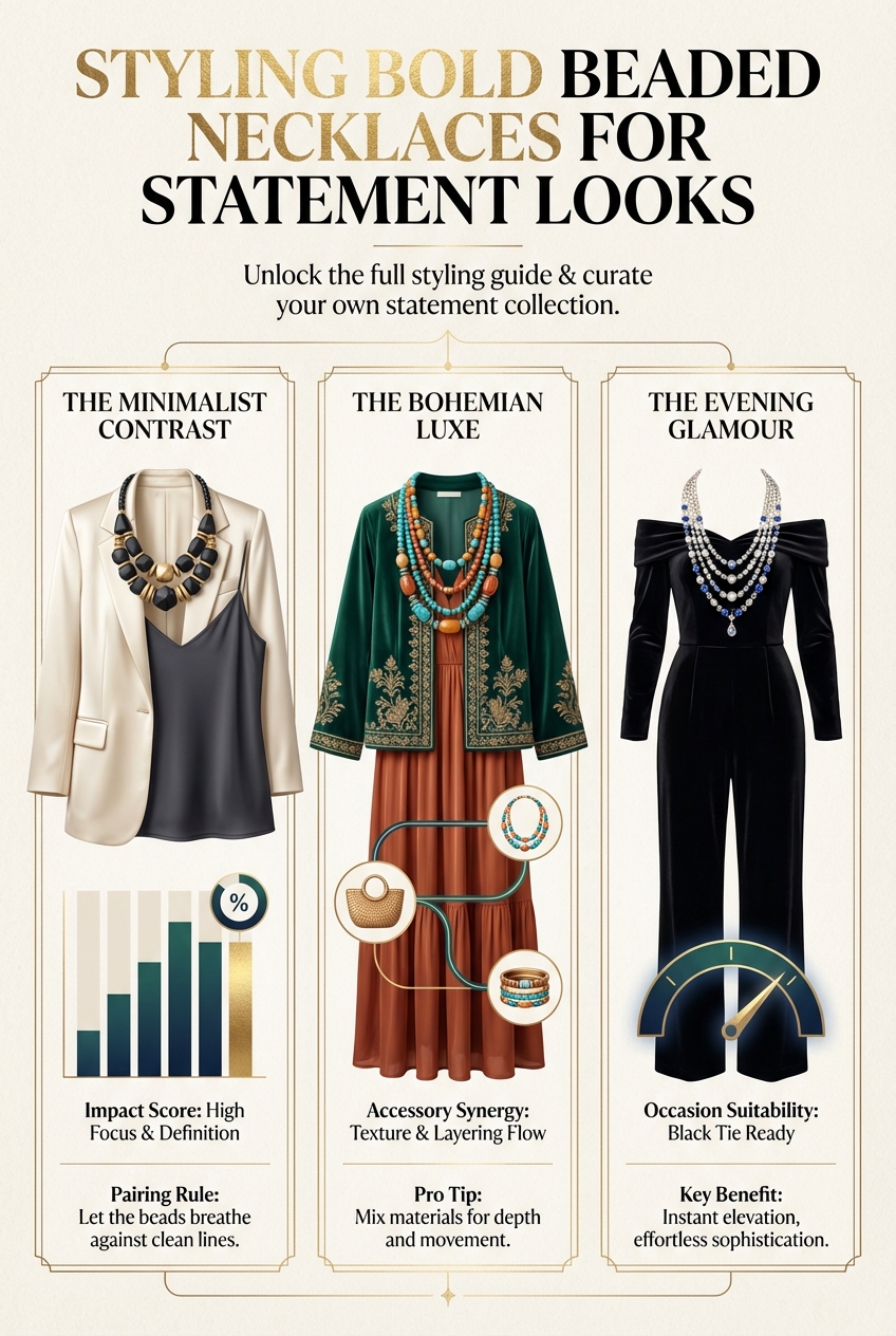 Styling Bold Beaded Necklaces For Statement Looks - photo 3