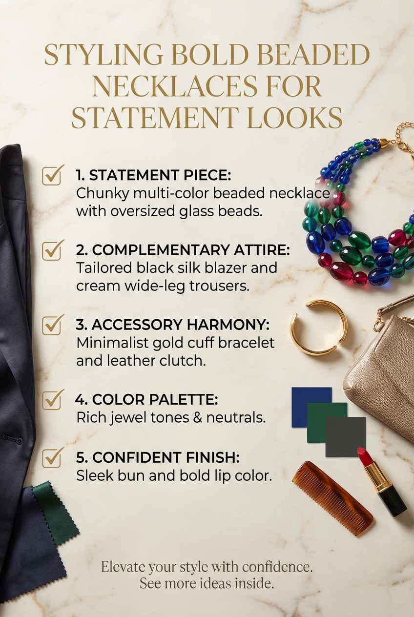 Styling Bold Beaded Necklaces For Statement Looks - photo 5
