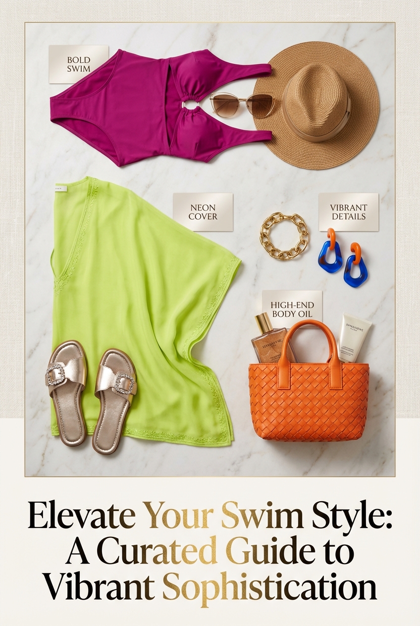 Bold Poolside Party Outfits With Neon Swim Covers Vibrant Style For Summer Fun - photo 4