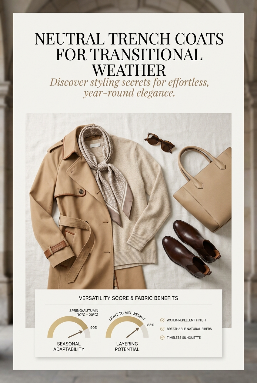 Neutral Trench Coats For Transitional Weather - photo 3