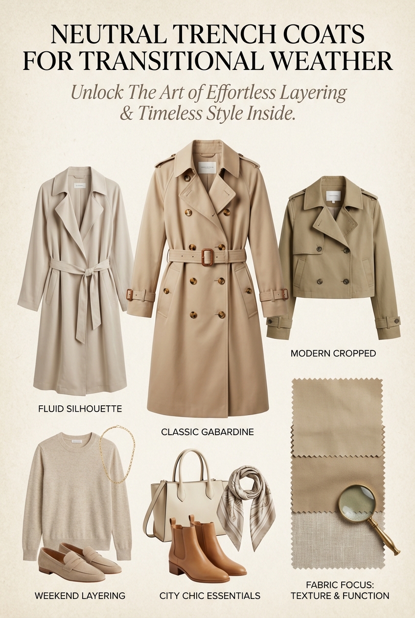 Neutral Trench Coats For Transitional Weather - photo 4