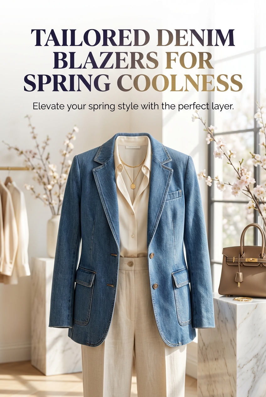 Tailored Denim Blazers For Spring Coolness - photo 2