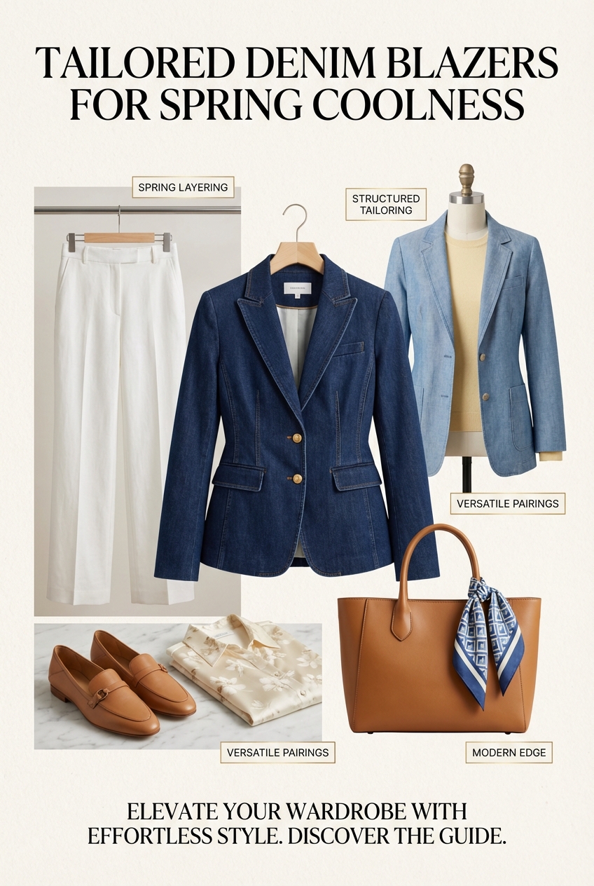 Tailored Denim Blazers For Spring Coolness - photo 4