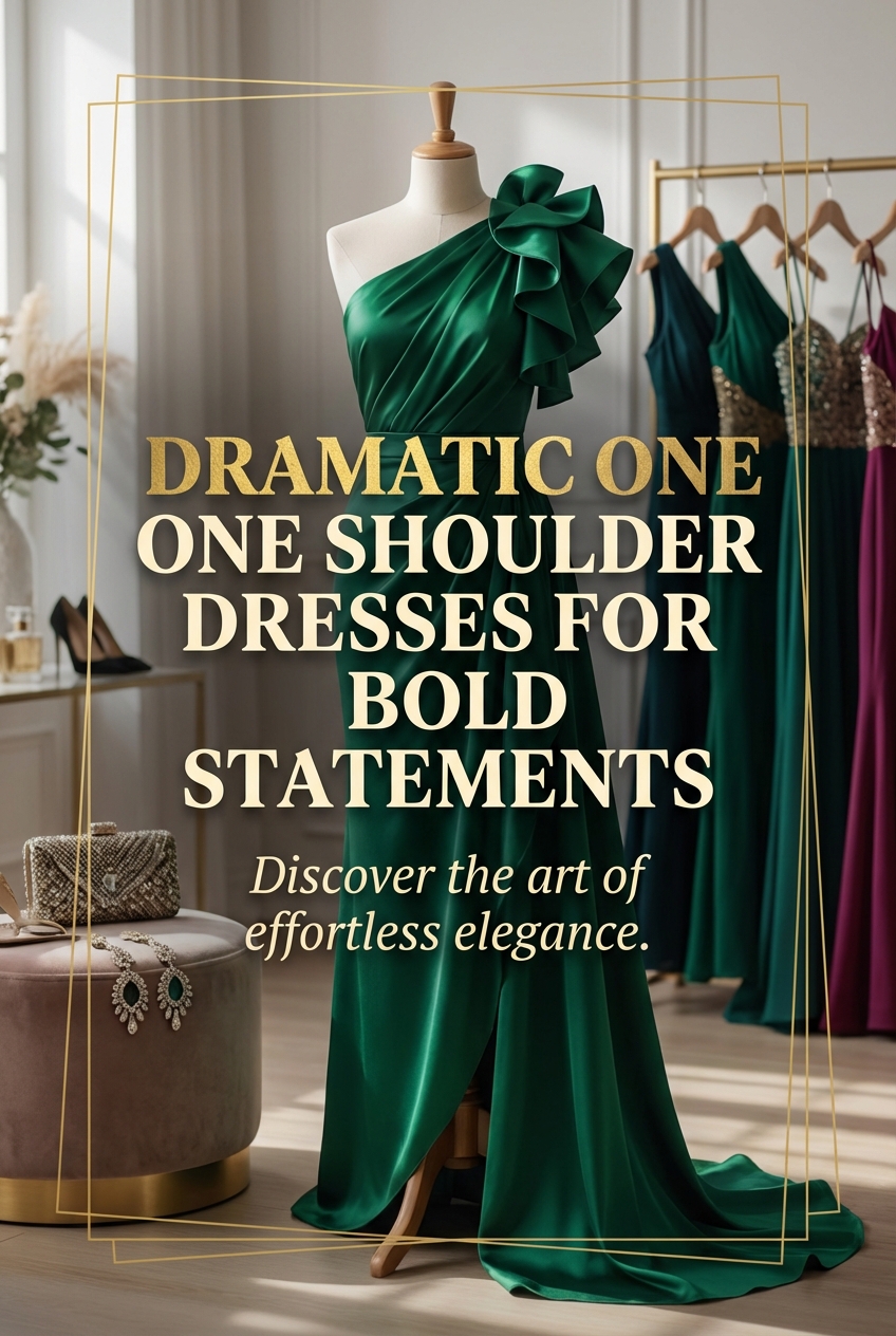 Dramatic One Shoulder Dresses For Bold Statements - photo 2