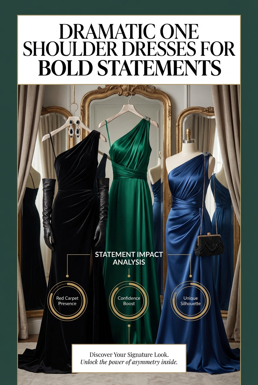 Dramatic One Shoulder Dresses For Bold Statements - photo 3