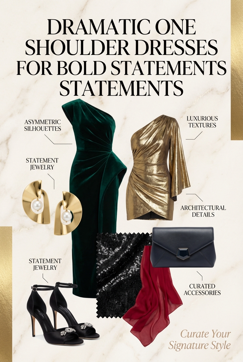 Dramatic One Shoulder Dresses For Bold Statements - photo 4