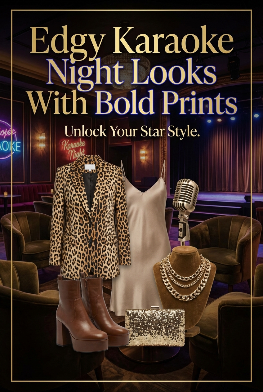 Edgy Karaoke Night Looks With Bold Prints - photo 2