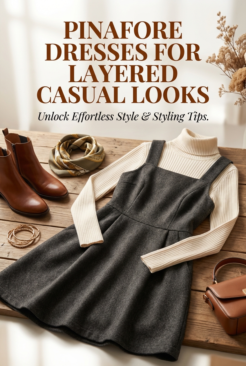 Pinafore Dresses For Layered Casual Looks - photo 2