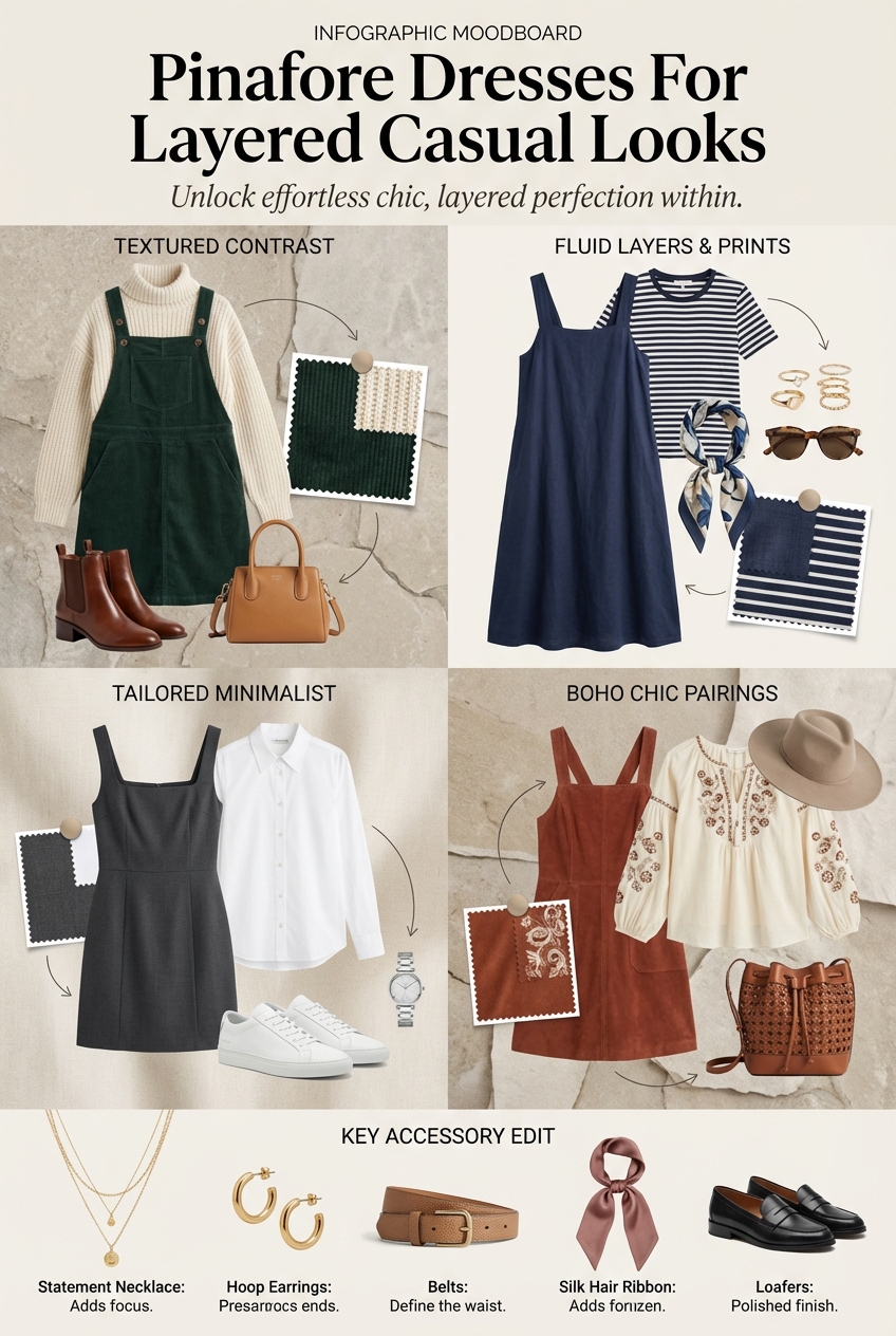 Pinafore Dresses For Layered Casual Looks - photo 4