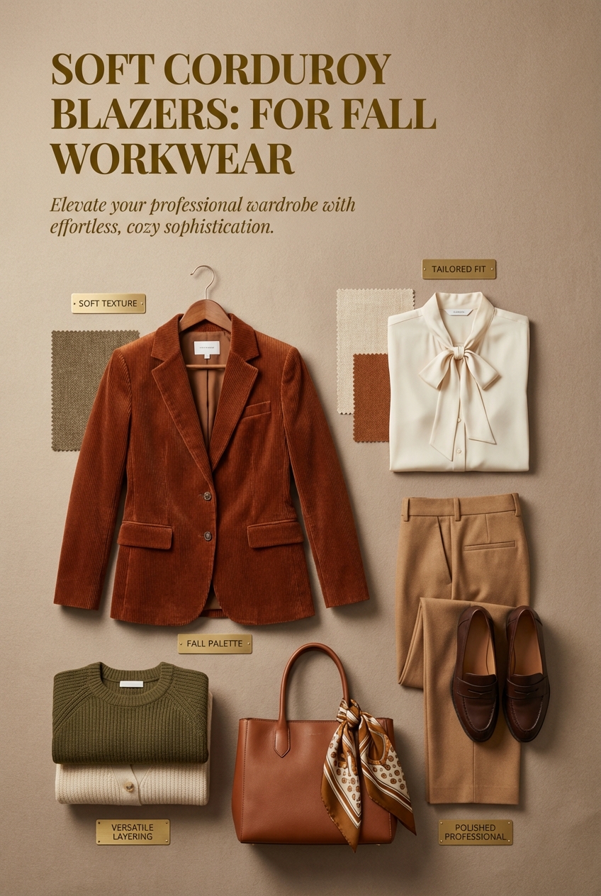 Soft Corduroy Blazers For Fall Workwear - photo 4