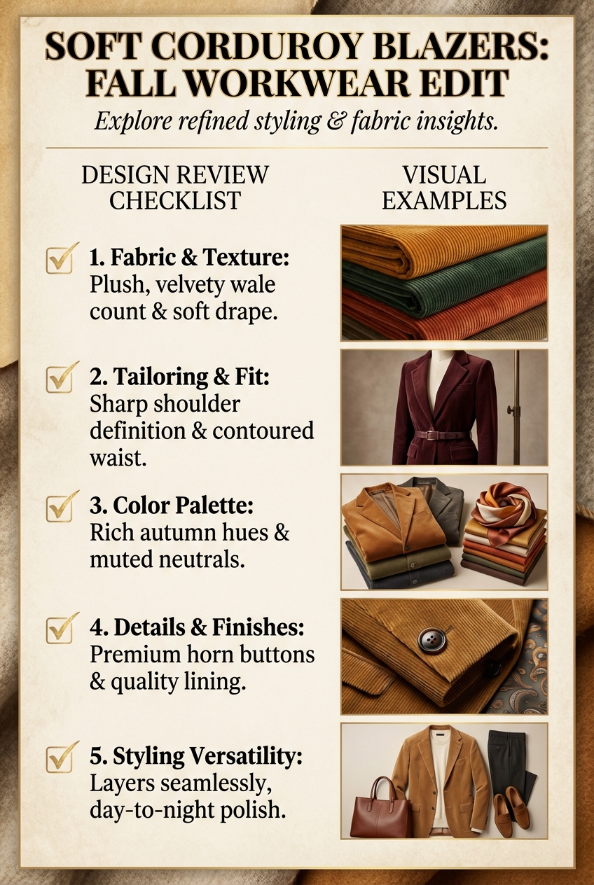 Soft Corduroy Blazers For Fall Workwear - photo 5