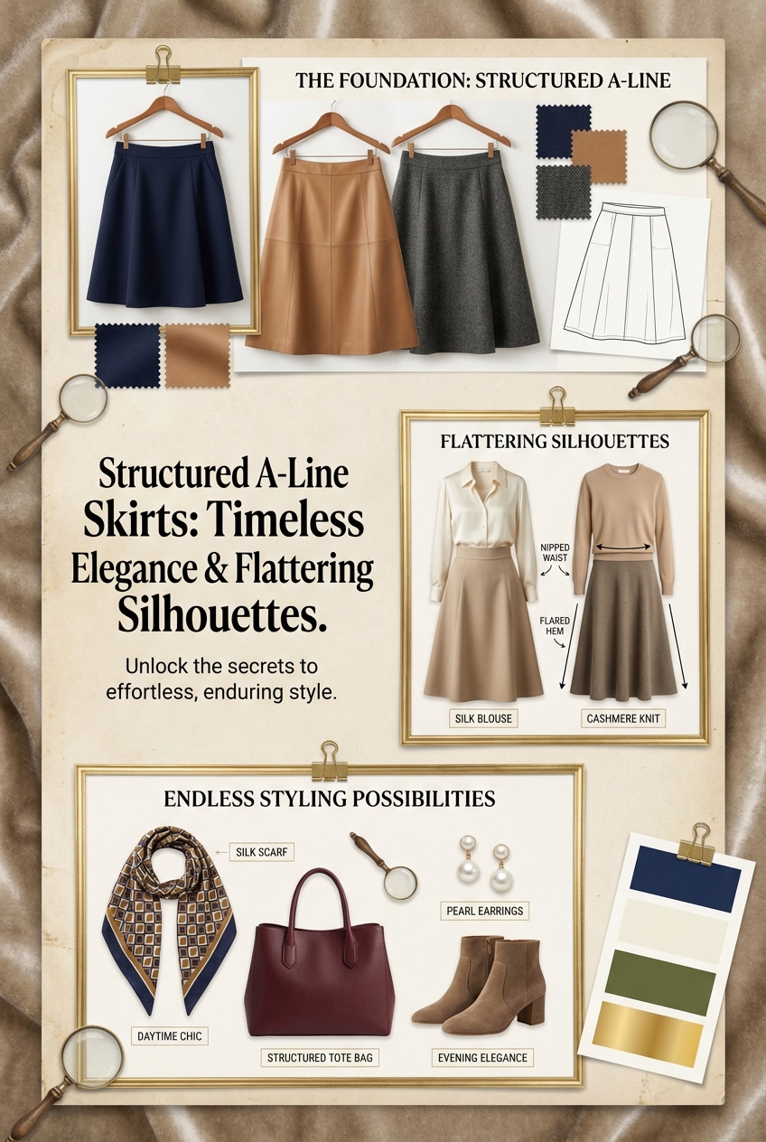 Structured A Line Skirts For Flattering Silhouettes Timeless Elegance With Endless Styling Possibilities - photo 4