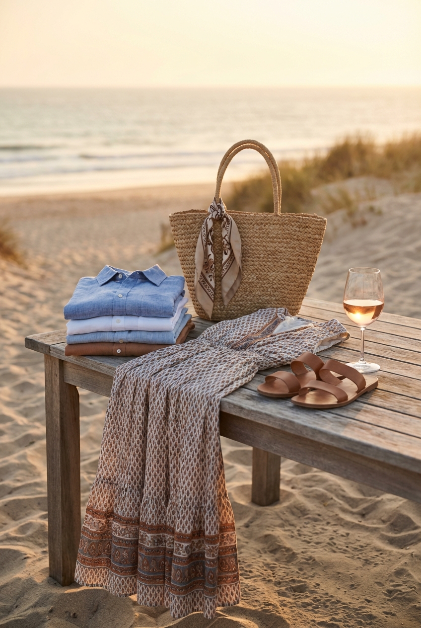 Relaxed Dinner By The Beach Looks With Lightweight Fabrics Breezy Elegance For Coastal Evenings