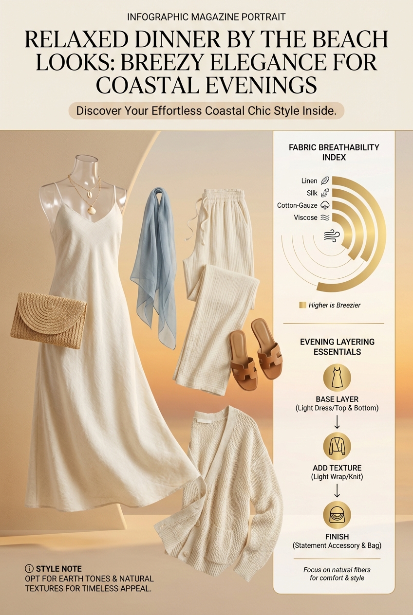 Relaxed Dinner By The Beach Looks With Lightweight Fabrics Breezy Elegance For Coastal Evenings - photo 3