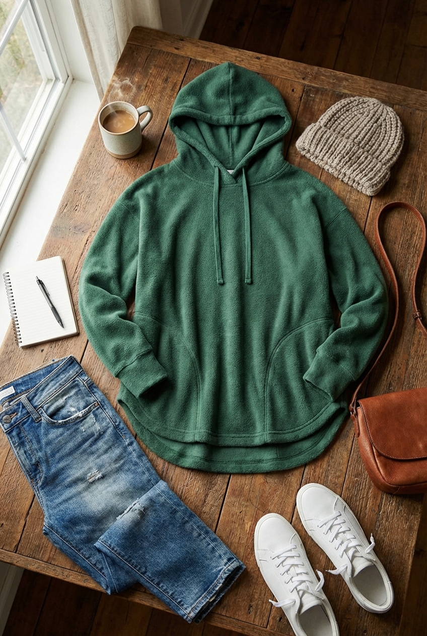 Oversized Hoodies With Sculpted Hemlines