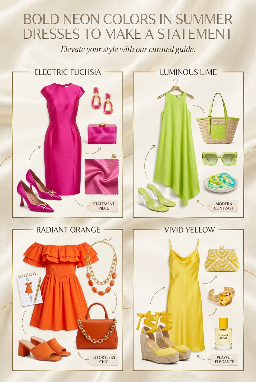 Bold Neon Colors In Summer Dresses To Make A Statement - photo 4