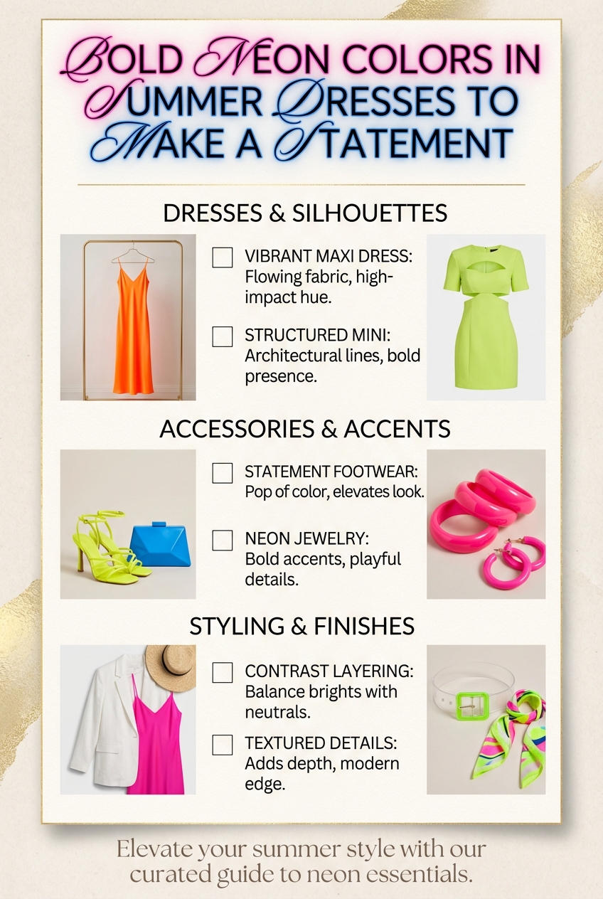 Bold Neon Colors In Summer Dresses To Make A Statement - photo 5