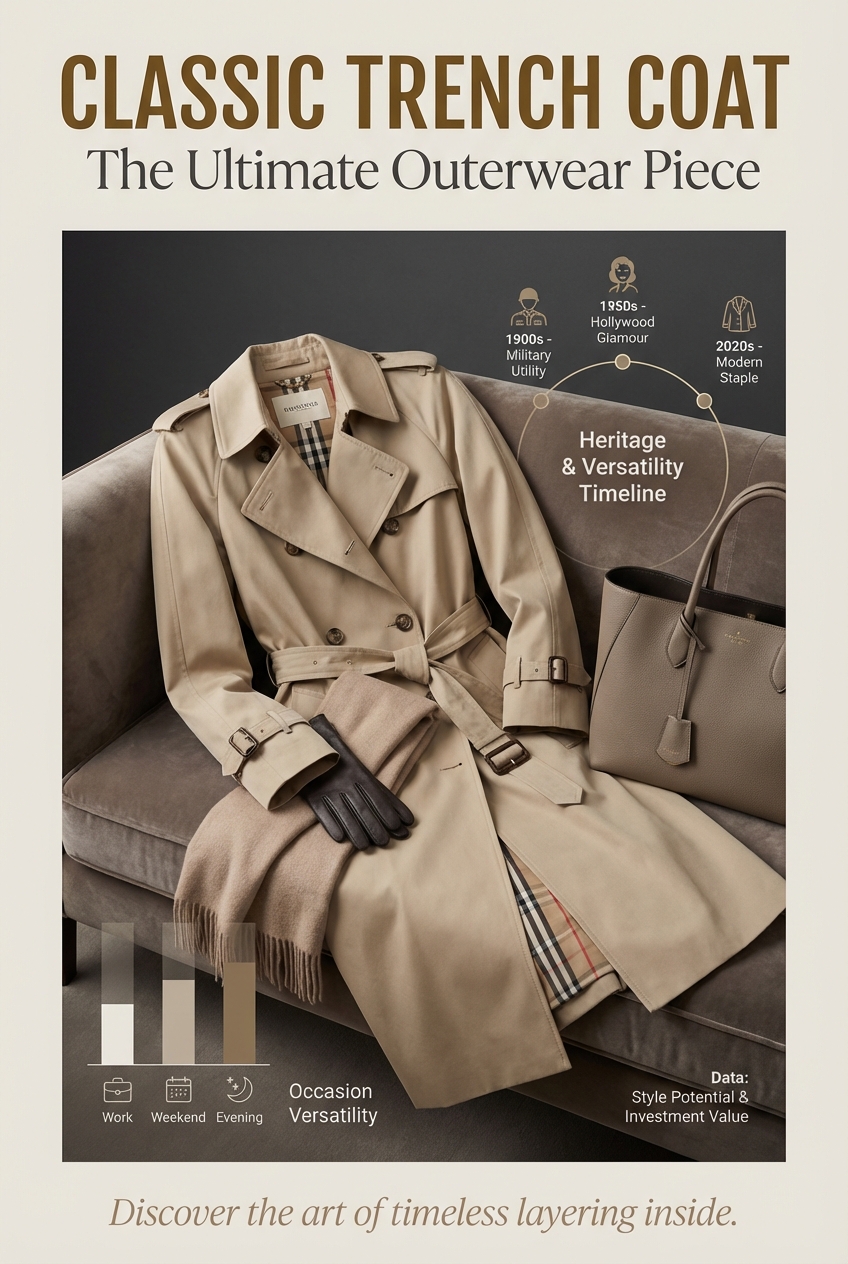 Classic Trench Coat The Ultimate Outerwear Piece - photo 3