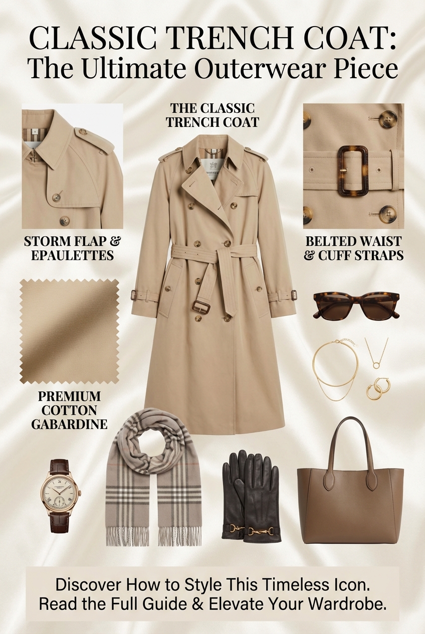 Classic Trench Coat The Ultimate Outerwear Piece - photo 4