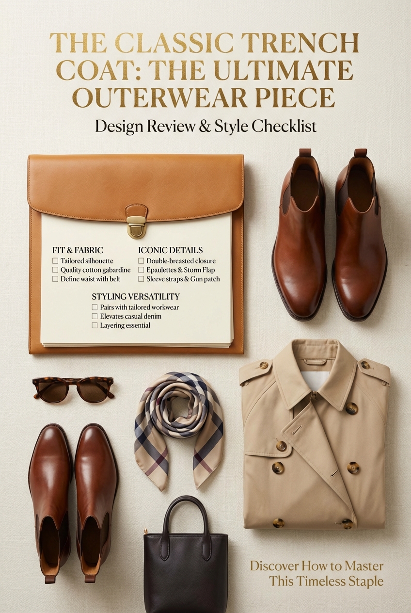 Classic Trench Coat The Ultimate Outerwear Piece - photo 5