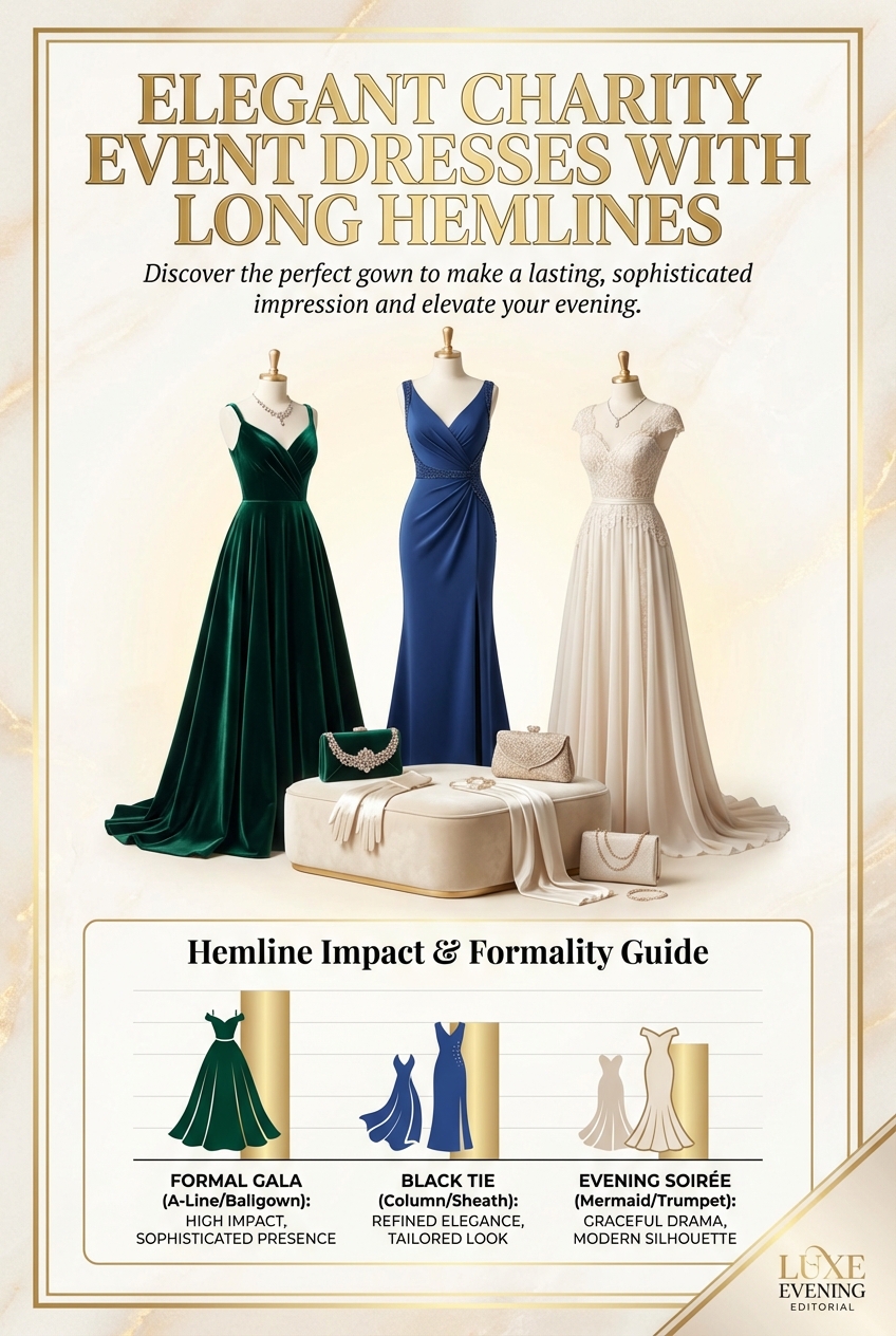 Elegant Charity Event Dresses With Long Hemlines - photo 3