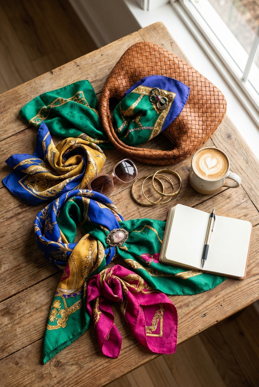 How To Style Silk Scarves Like A Fashion Pro