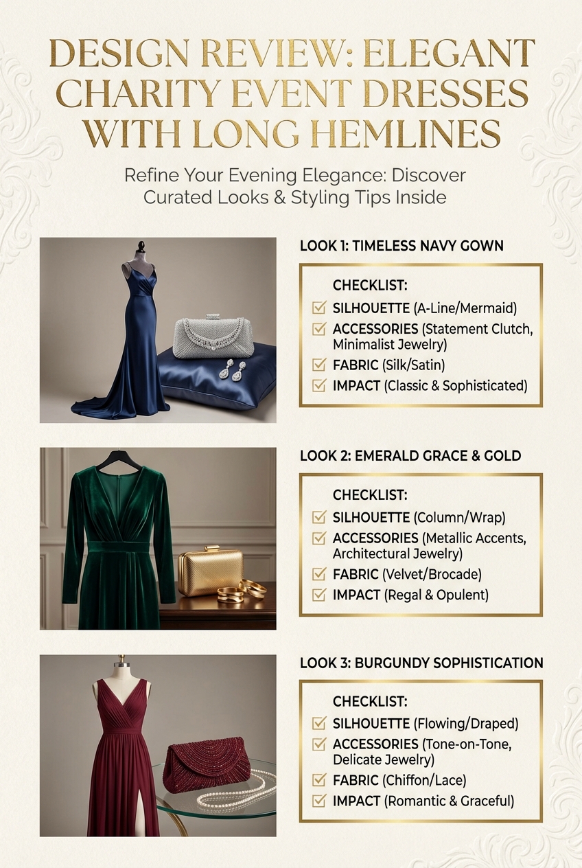Elegant Charity Event Dresses With Long Hemlines - photo 5