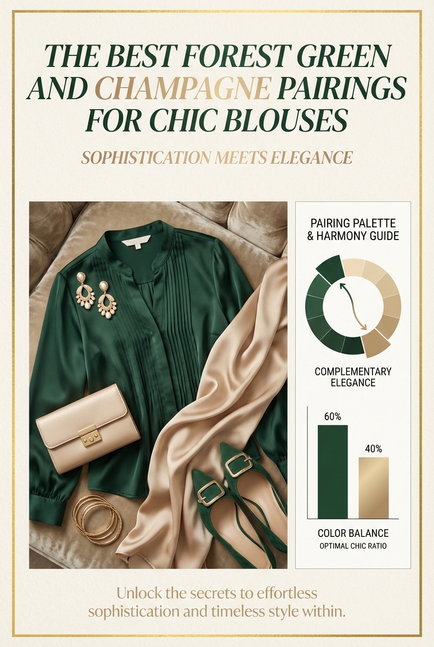 The Best Forest Green And Champagne Pairings For Chic Blouses Sophistication Meets Elegance - photo 3