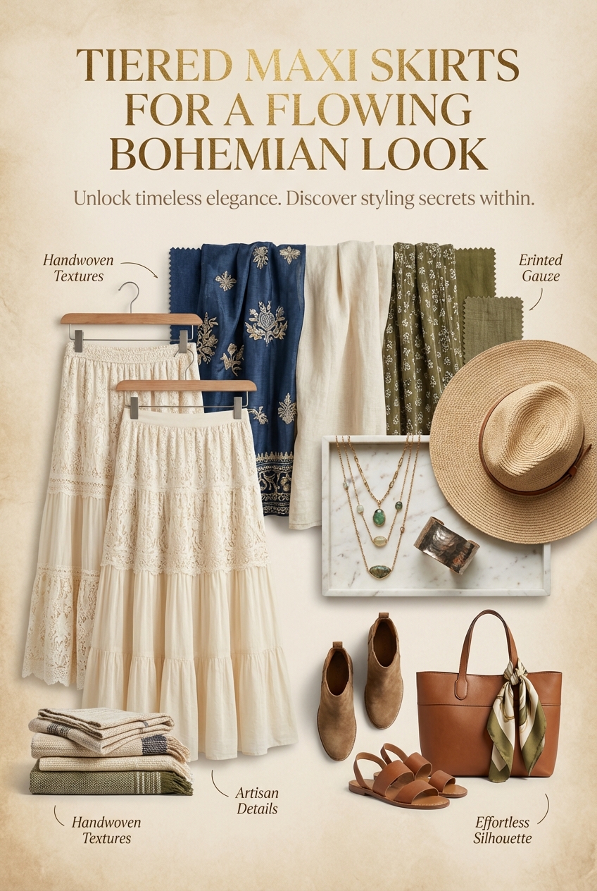Tiered Maxi Skirts For A Flowing Bohemian Look - photo 4