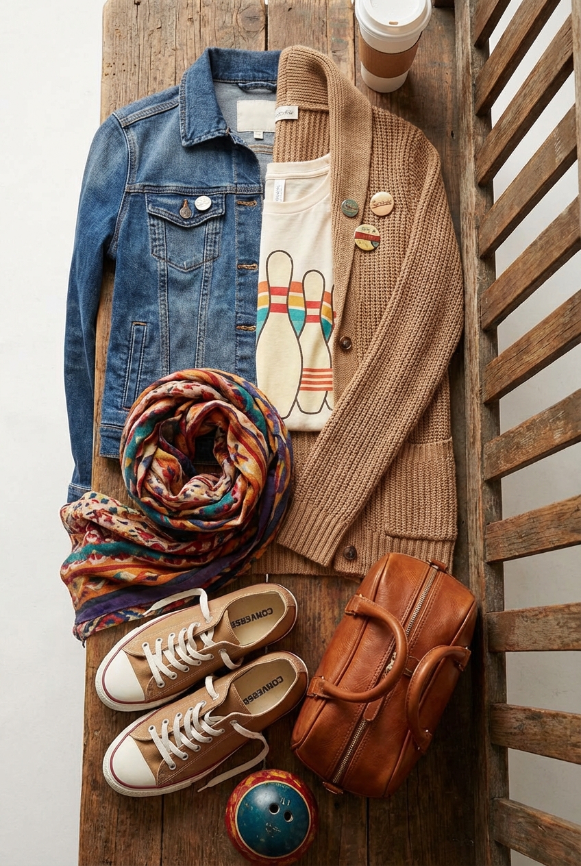 Fun Bowling League Looks With Casual Layers