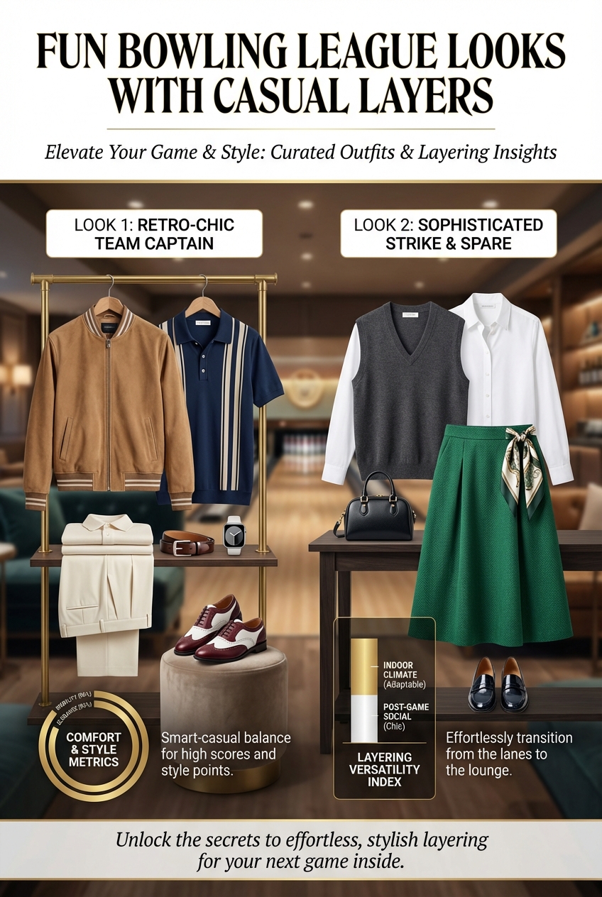 Fun Bowling League Looks With Casual Layers - photo 3