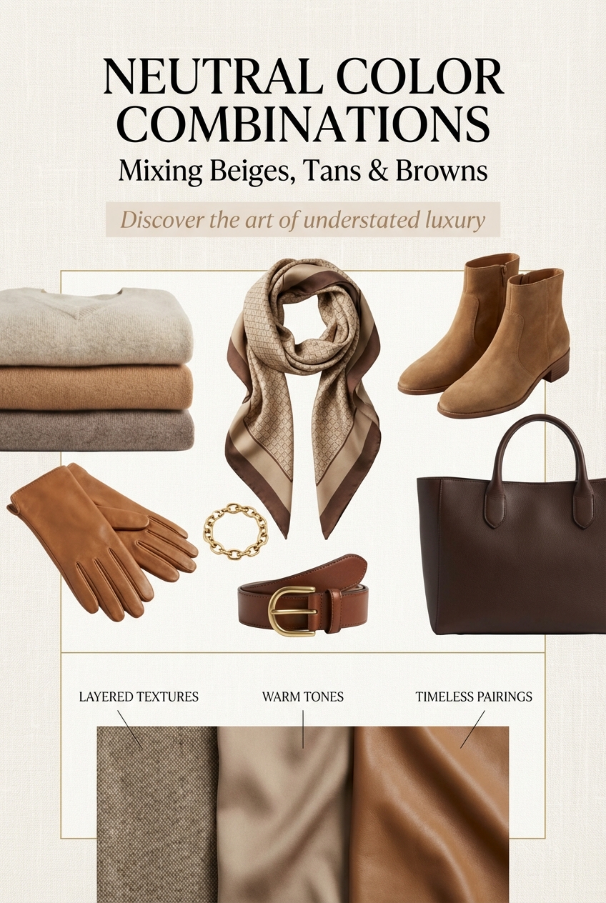 Neutral Color Combinations Mixing Beiges Tans And Browns - photo 4