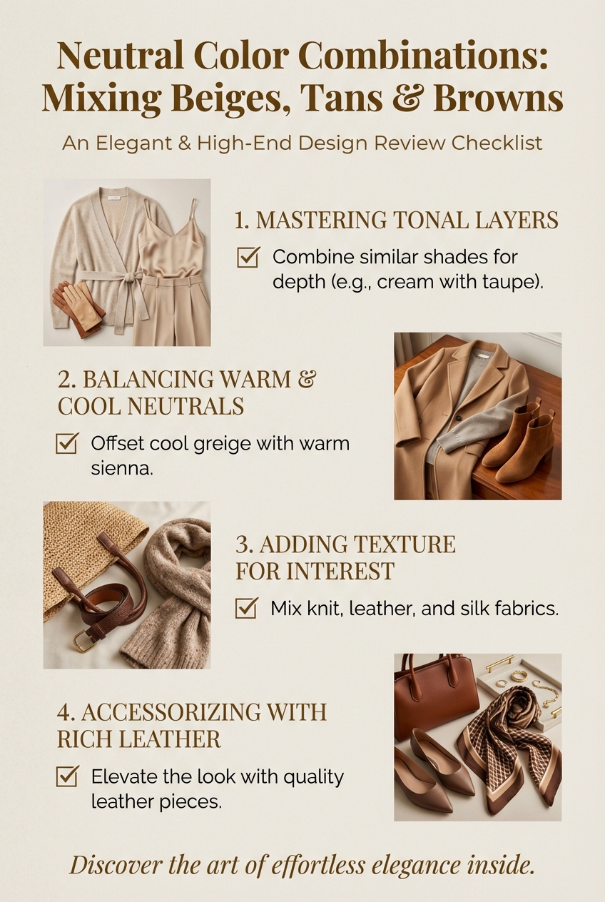 Neutral Color Combinations Mixing Beiges Tans And Browns - photo 5