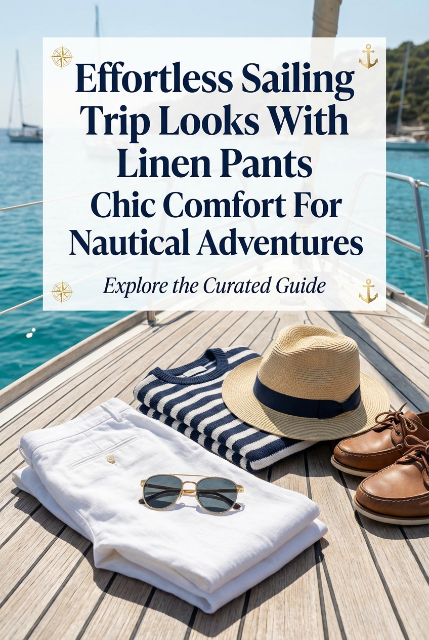 Effortless Sailing Trip Looks With Linen Pants Chic Comfort For Nautical Adventures - photo 2