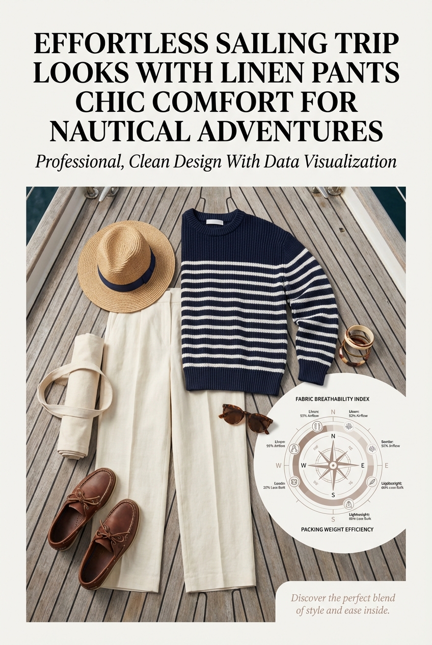 Effortless Sailing Trip Looks With Linen Pants Chic Comfort For Nautical Adventures - photo 3
